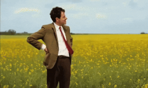 Waiting in a field