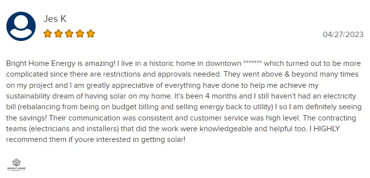 Five-star review example 2